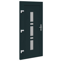 Produktbild för Framdörr Antracit 98 x 200 cm PVC
