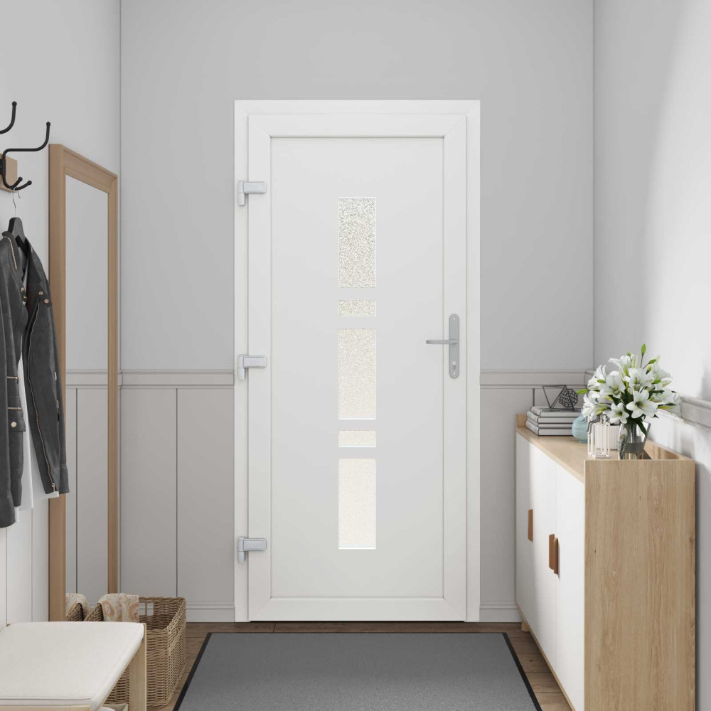 Produktbild för Framdörr Antracit 98 x 208 cm PVC