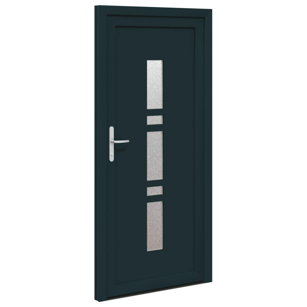 Produktbild för Framdörr Antracit 108 x 208 cm PVC