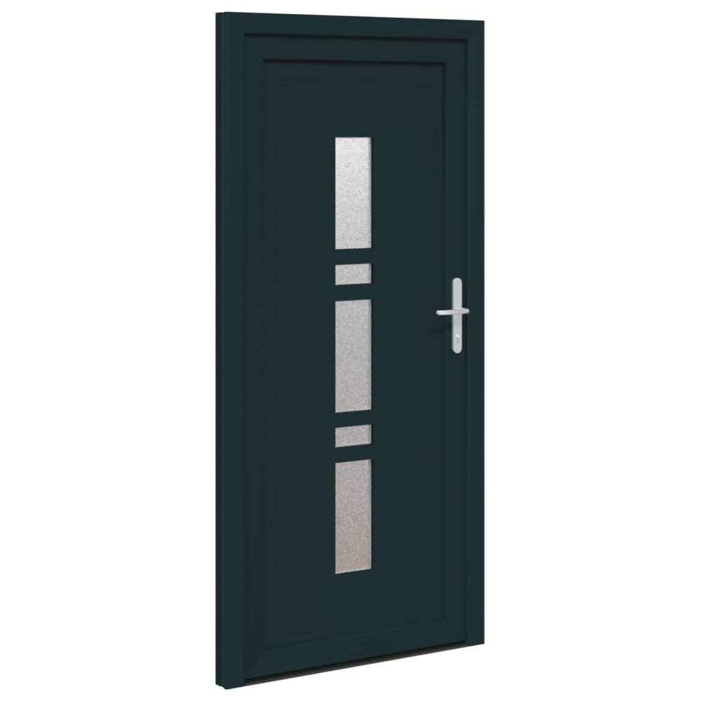 Produktbild för Framdörr Antracit 88 x 200 cm PVC