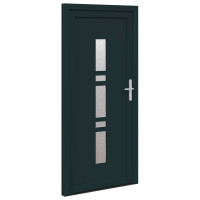 Produktbild för Framdörr Antracit 98 x 208 cm PVC