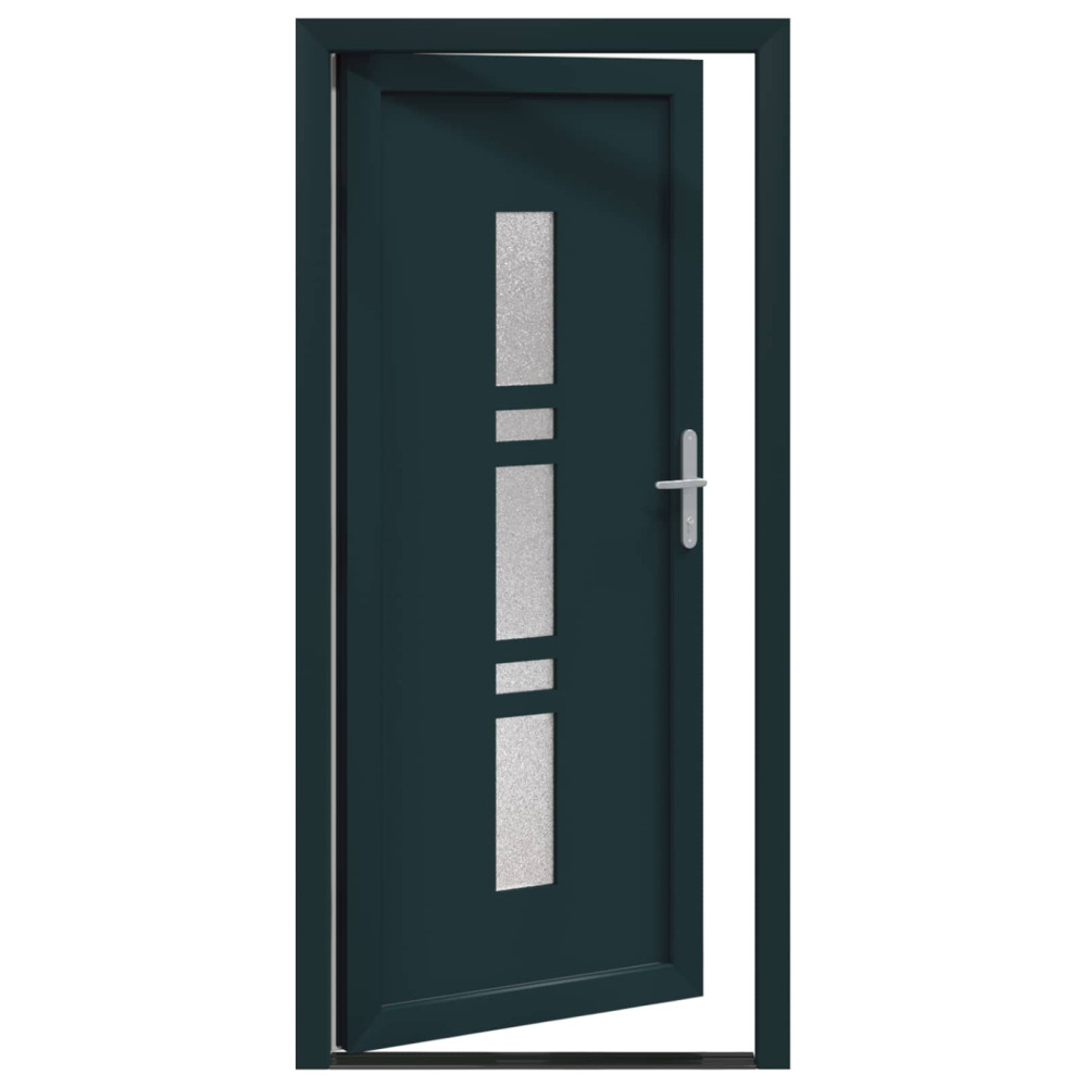 Produktbild för Framdörr Antracit 98 x 208 cm PVC