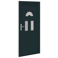 Produktbild för Framdörr Antracit 98 x 198 cm PVC