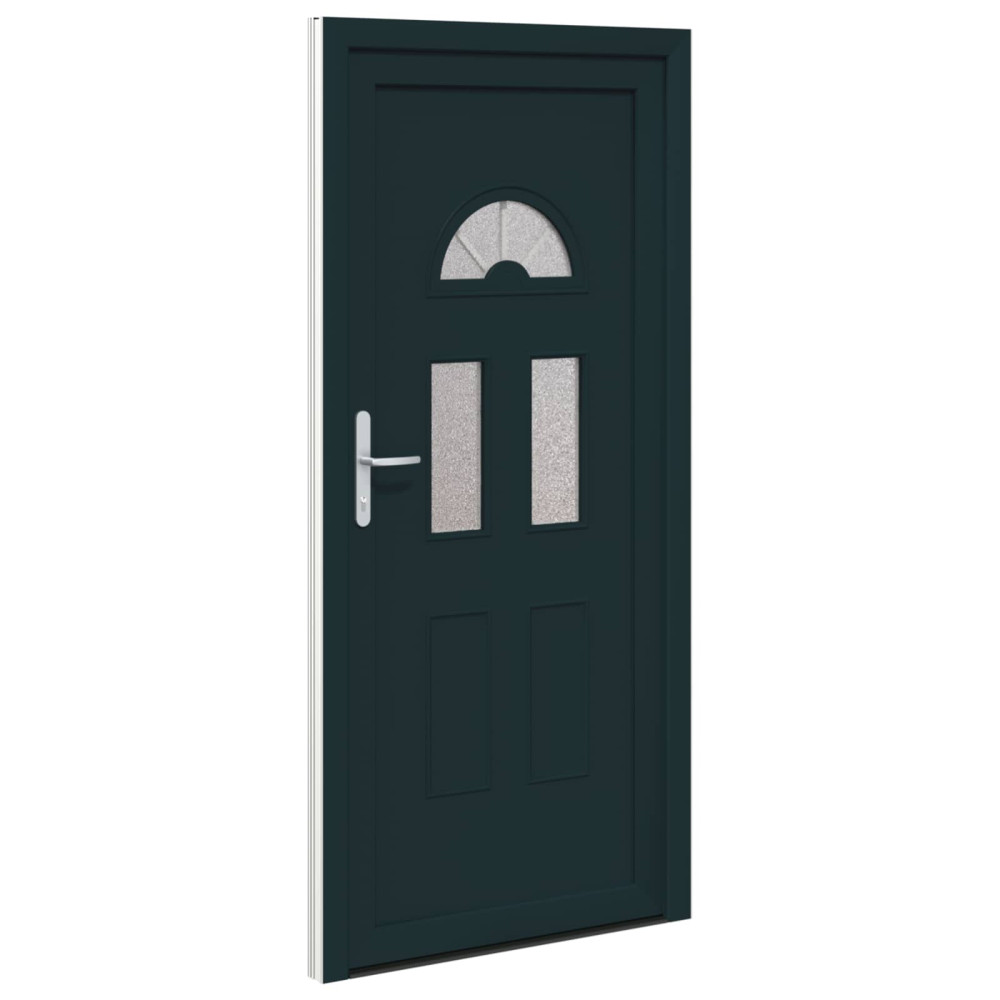 Produktbild för Framdörr Antracit 110 x 210 cm PVC
