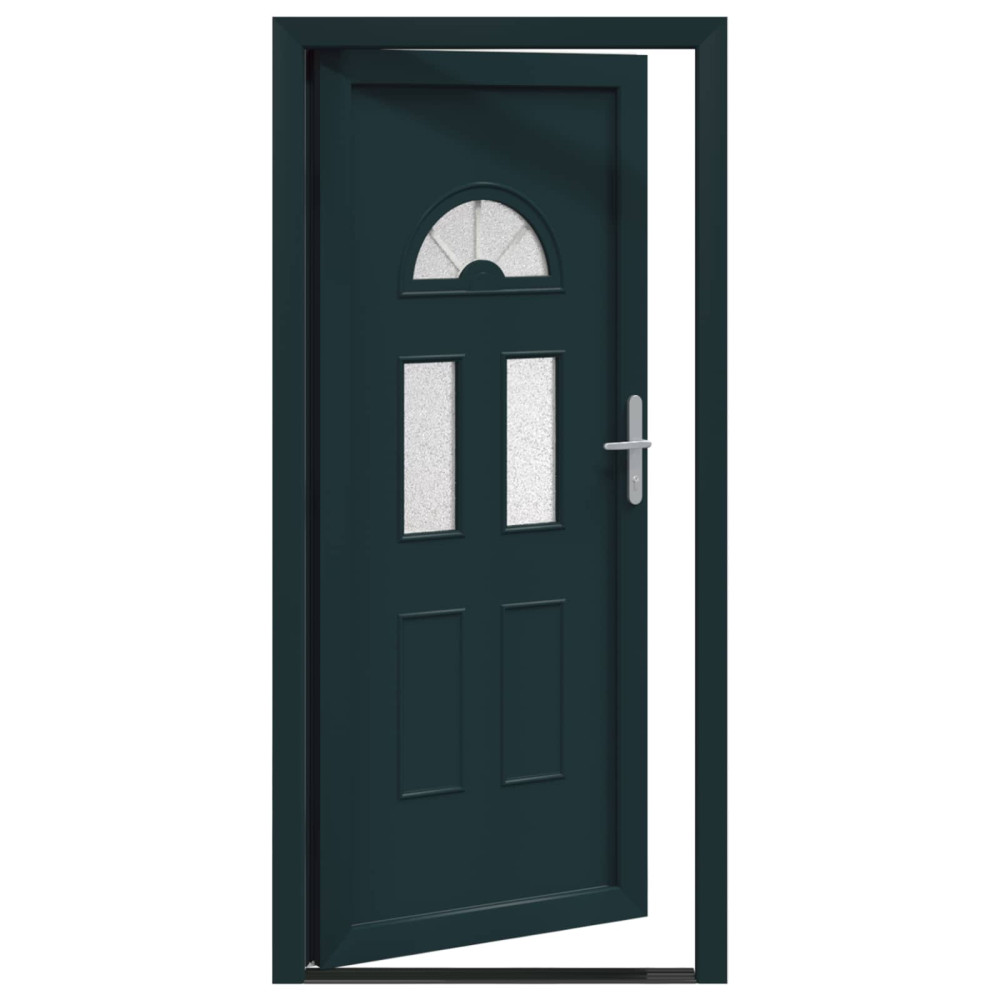 Produktbild för Framdörr Antracit 98 x 198 cm PVC