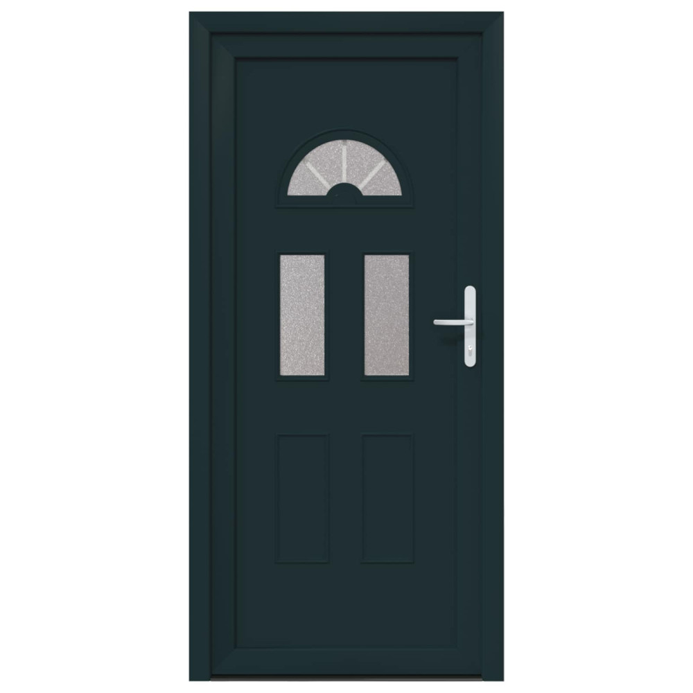 Produktbild för Framdörr Antracit 98 x 198 cm PVC
