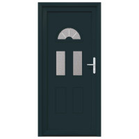 Produktbild för Framdörr Antracit 88 x 200 cm PVC