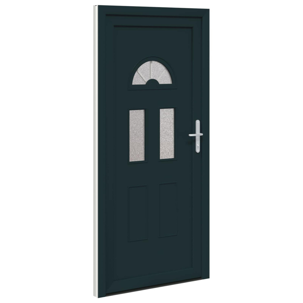 Produktbild för Framdörr Antracit 98 x 208 cm PVC