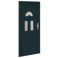 Produktbild för Framdörr Antracit 110 x 210 cm PVC