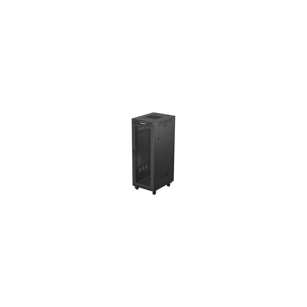 Produktbild för Lanberg FF01 series - rack - 600 x 800, platt paket, med nätdörr, LCD - 32U