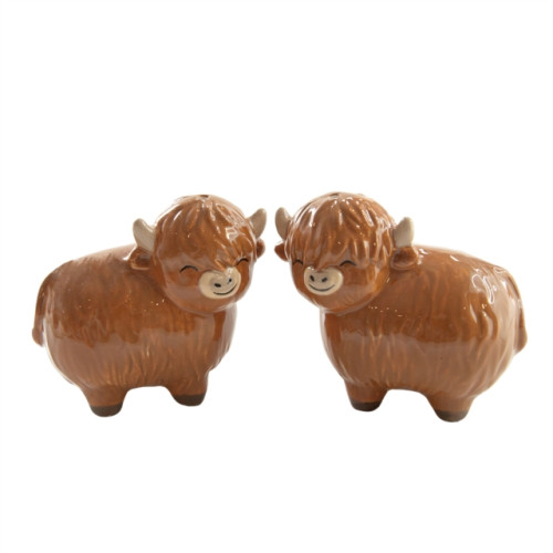 SASS & BELLE Highland Cow Salt & Pepper Shakers