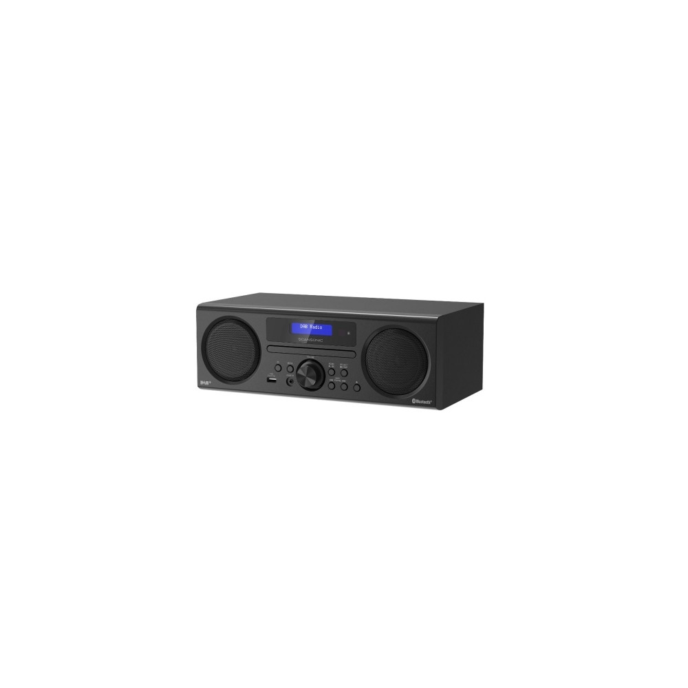 Produktbild för Scansonic DA310, Digital, DAB+,FM,PLL, 10 W, Vit, Rotations-