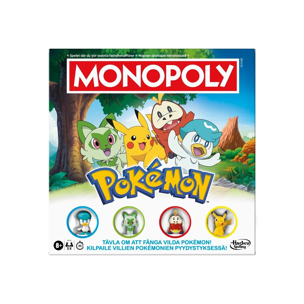 Produktbild för Monopoly Pokemon SE/FI - Monopol Pokemon Svenska och Finska