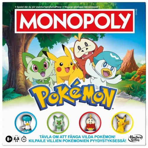 Hasbro Monopoly Pokemon SE/FI - Monopol Pokemon Svenska och Finska