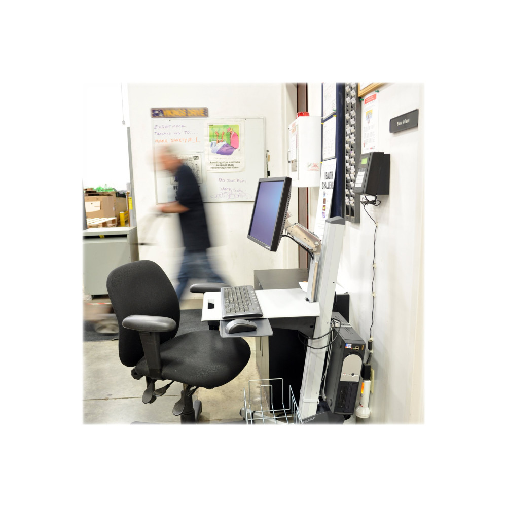Produktbild för Ergotron Neo-Flex vagn - Konstantkraftlyft - för LCD-skärm/tangentbord/mus/streckkodsläsare/processor - grå i två toner