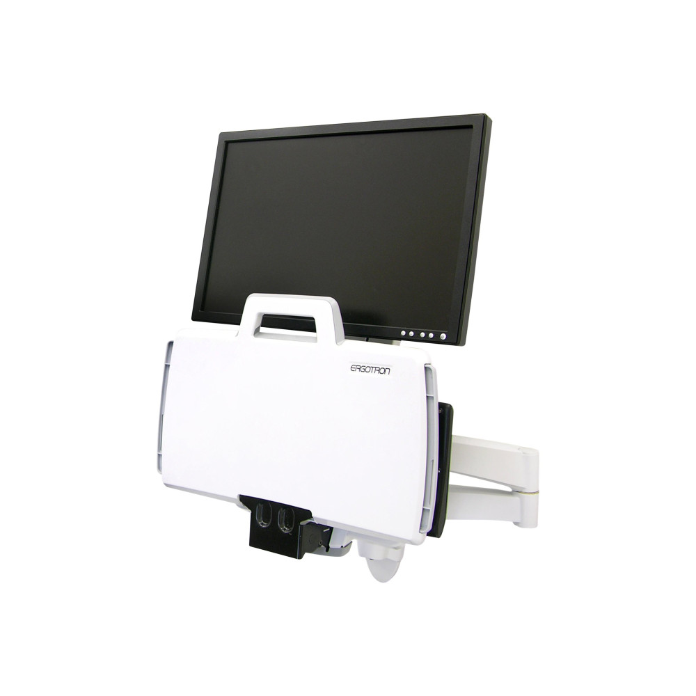 Produktbild för Ergotron 200 Series monteringssats - för LCD-skärm/tangentbord/mus/streckkodsläsare - vit