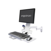 Produktbild för Ergotron 200 Series monteringssats - för LCD-skärm/tangentbord/mus/streckkodsläsare - vit