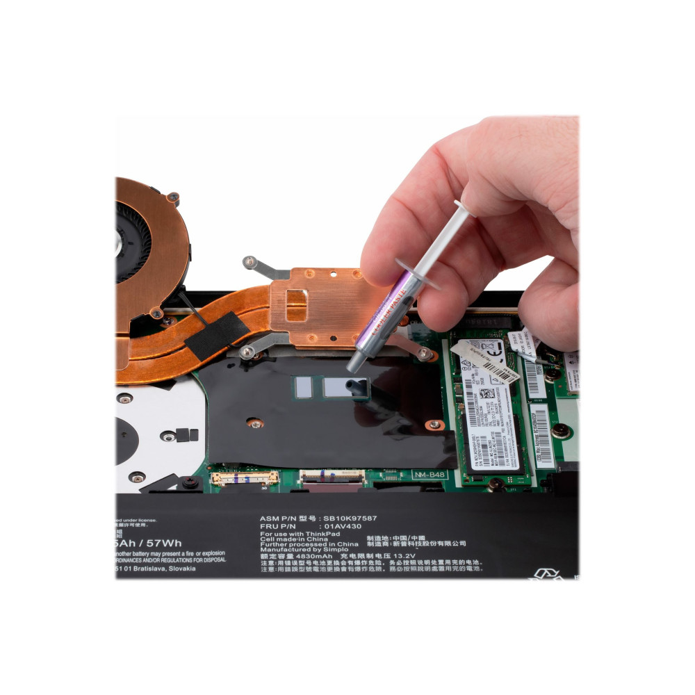 Produktbild för StarTech.com Thermal Paste, High Performance Thermal Paste, Re-sealable Syringes (1.5g), Metal Oxide Heat Sink Compound, CPU Thermal Paste, Thermal Glue, RoHS / CE - GPU Grease - kylpasta för processorkylfläns