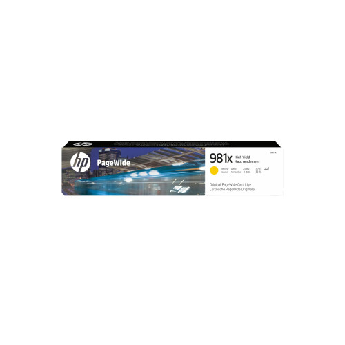 Hewlett-Packard HP 981X - Lång livslängd - gul - original - PageWide - bläckpatron