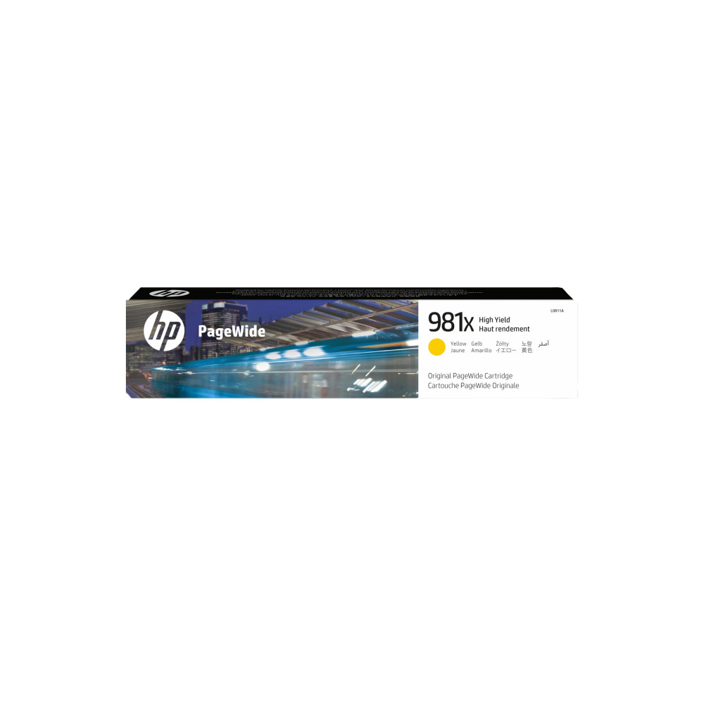 Produktbild för HP 981X - Lång livslängd - gul - original - PageWide - bläckpatron