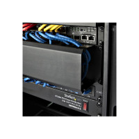 Produktbild för StarTech.com 2U horisontell kanalpanel för kabelhantering med fingrar och lock för hylla - rackpanel för kabelhantering - 2U