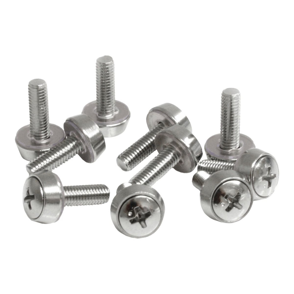 Produktbild för Startech M5 x 12mm - Screws - 100 Pack - M5 Mounting Screws for Server Rack & Cabinet (CABSCREWSM5) - skruvsats