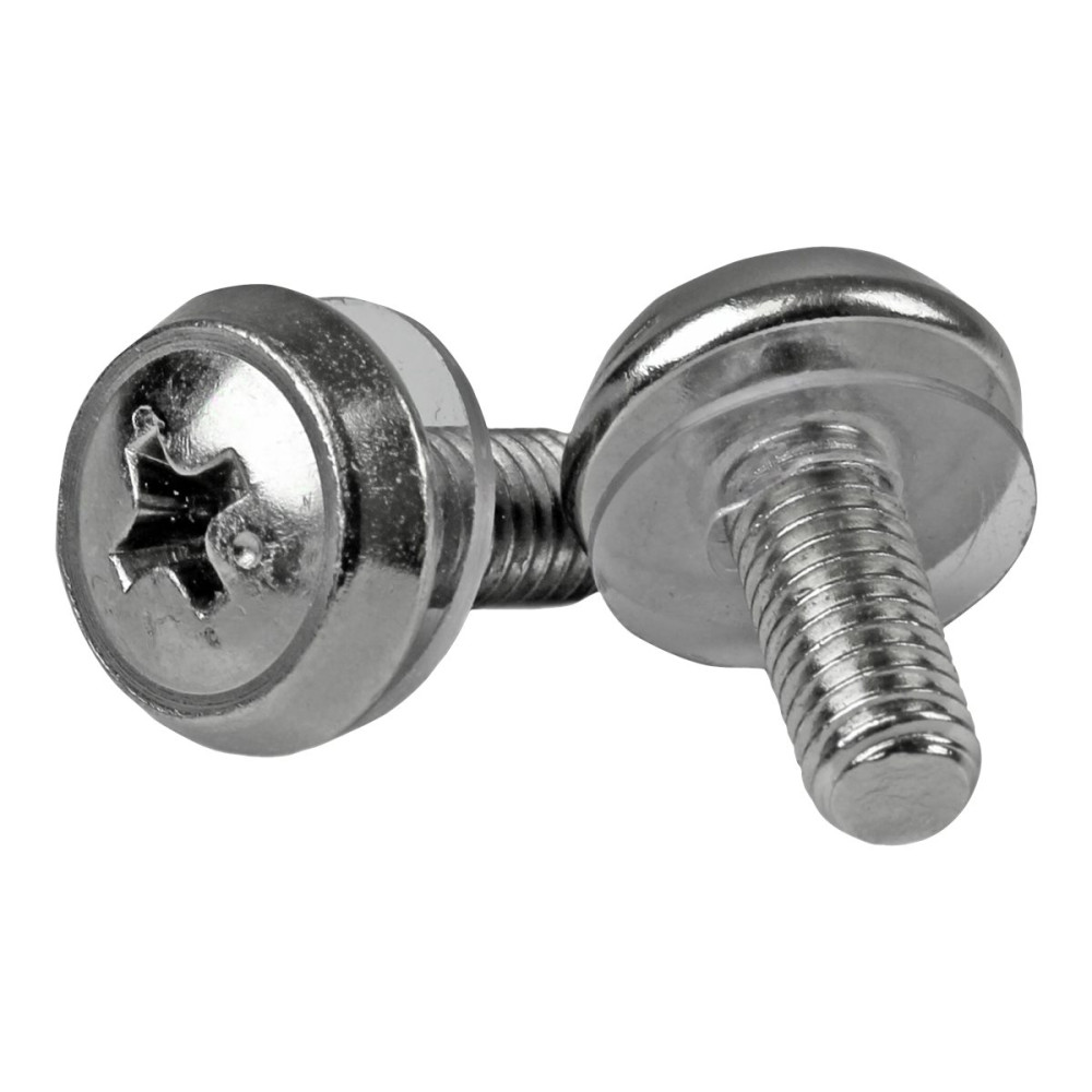 Produktbild för Startech M5 x 12mm - Screws - 100 Pack - M5 Mounting Screws for Server Rack & Cabinet (CABSCREWSM5) - skruvsats