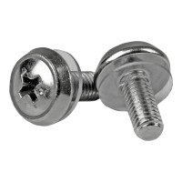 Produktbild för Startech M5 x 12mm - Screws - 100 Pack - M5 Mounting Screws for Server Rack & Cabinet (CABSCREWSM5) - skruvsats