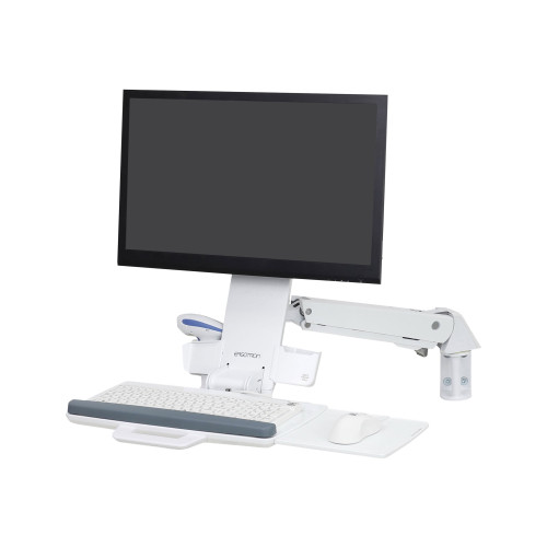 ERGOTRON Ergotron StyleView Sit-Stand Combo monteringssats - för LCD-skärm/tangentbord/mus/streckkodsläsare - vit