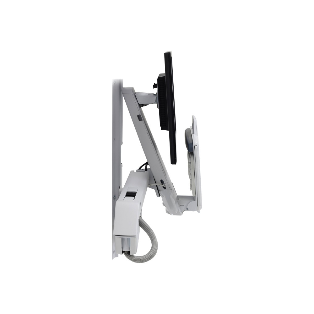 Produktbild för Ergotron StyleView Sit-Stand Combo monteringssats - för LCD-skärm/tangentbord/mus/streckkodsläsare - vit