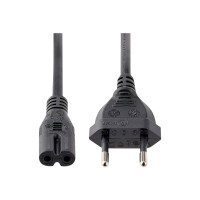 Produktbild för StarTech.com 1 m nätsladd för bärbara datorer, EU-kontakt till C7, 2,5 A 250 V, 18AWG, ersättningssladd för bärbara datorer, strömkabel för bärbara datorer, laddarkabel för bärbara datorer, strömförsörjningskabel för bärbara datorer - UL-listad - strömkab