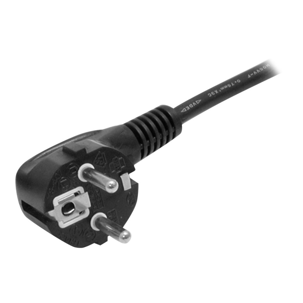 Produktbild för StarTech.com 2m (6ft) Computer Power Cord, 18AWG, EU Schuko to C13 Power Cord, 10A 250V, Black Replacement AC Cord, TV/Monitor Power Cable, Schuko CEE 7/7 to IEC 60320 C13 Power Cord - PC Power Supply Cable - strömkabel - power IEC 60320 C13 till power CE