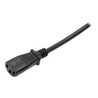 Produktbild för StarTech.com 2m (6ft) Computer Power Cord, 18AWG, EU Schuko to C13 Power Cord, 10A 250V, Black Replacement AC Cord, TV/Monitor Power Cable, Schuko CEE 7/7 to IEC 60320 C13 Power Cord - PC Power Supply Cable - strömkabel - power IEC 60320 C13 till power CE