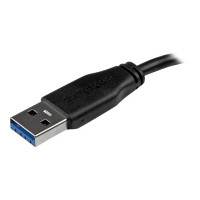 Produktbild för StarTech.com Slim Micro USB 3.0 kabel – 3 m - USB-kabel - Micro-USB typ B till USB typ A - 3 m