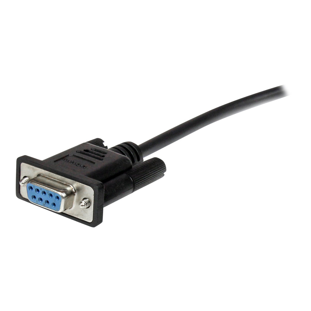 Produktbild för StarTech.com 2m Black Straight Through DB9 RS232 Serial Cable - DB9 RS232 Serial Extension Cable - Male to Female Cable (MXT1002MBK) - seriell förlängningskabel - DB-9 till DB-9 - 2 m