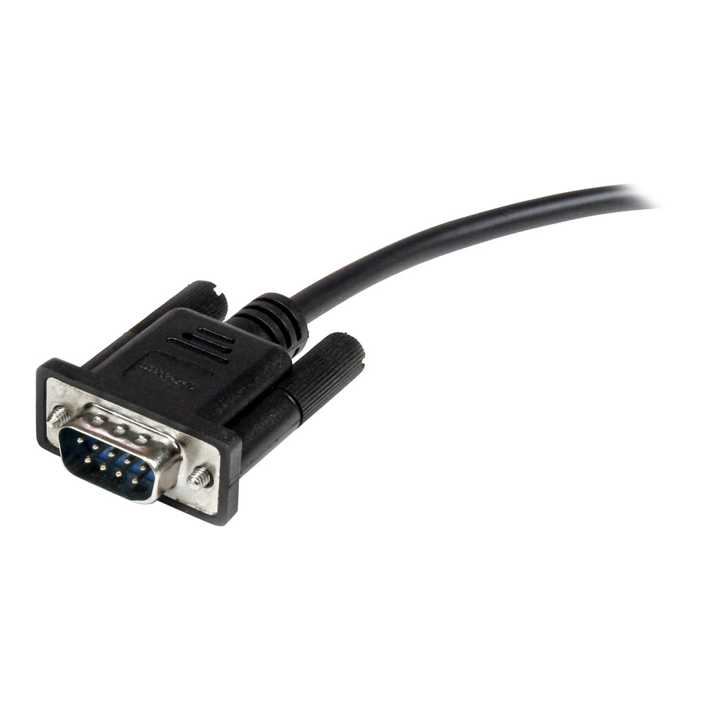 Produktbild för StarTech.com 2m Black Straight Through DB9 RS232 Serial Cable - DB9 RS232 Serial Extension Cable - Male to Female Cable (MXT1002MBK) - seriell förlängningskabel - DB-9 till DB-9 - 2 m