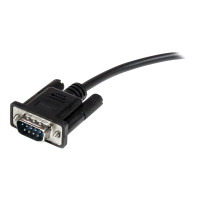 Produktbild för StarTech.com 2m Black Straight Through DB9 RS232 Serial Cable - DB9 RS232 Serial Extension Cable - Male to Female Cable (MXT1002MBK) - seriell förlängningskabel - DB-9 till DB-9 - 2 m