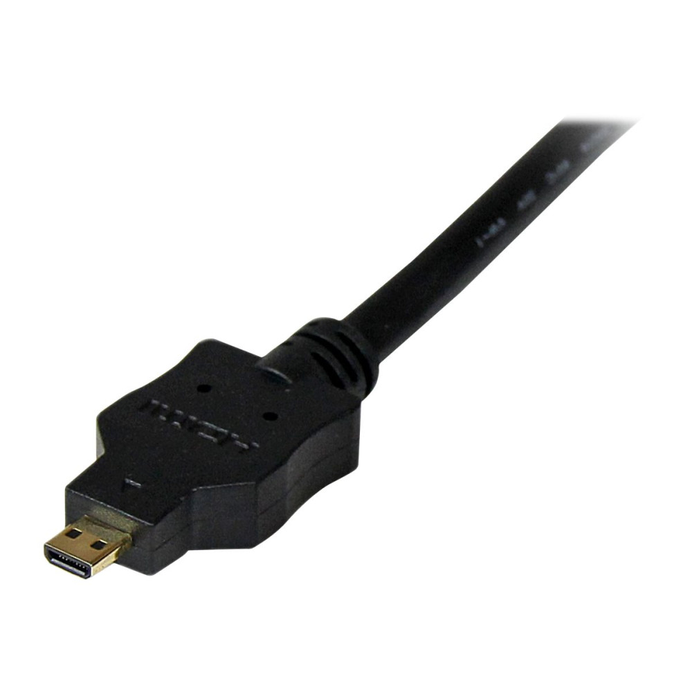 Produktbild för StarTech.com 1 m Micro HDMI till DVI-kabel - Micro HDMI till DVI-kabeladapter - Micro HDMI Type-D enhet till DVI-D Single Link monitor/skärm/projektor Videokonverterarkabel - Hållbar - adapterkabel - HDMI / DVI - 1 m