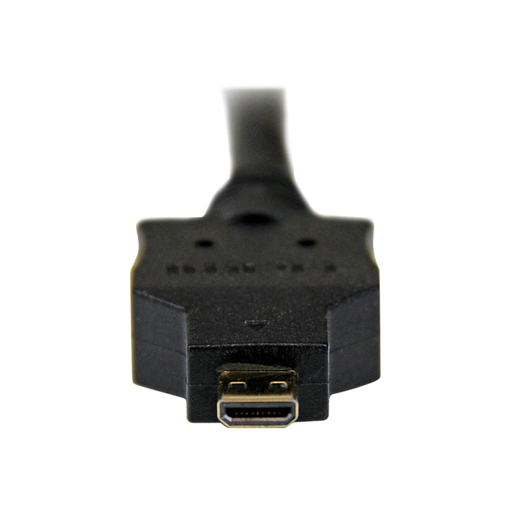 Produktbild för StarTech.com 1 m Micro HDMI till DVI-kabel - Micro HDMI till DVI-kabeladapter - Micro HDMI Type-D enhet till DVI-D Single Link monitor/skärm/projektor Videokonverterarkabel - Hållbar - adapterkabel - HDMI / DVI - 1 m