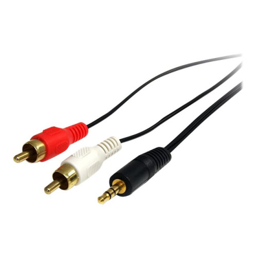 StarTech.com StarTech.com 3 ft Stereo Audio Cable - 3.5mm Male to 2x RCA Male - heaDPhone jack to RCA - Mini jack to RCA - 3.5mm to RCA (MU3MMRCA) - ljudkabel - 92 cm