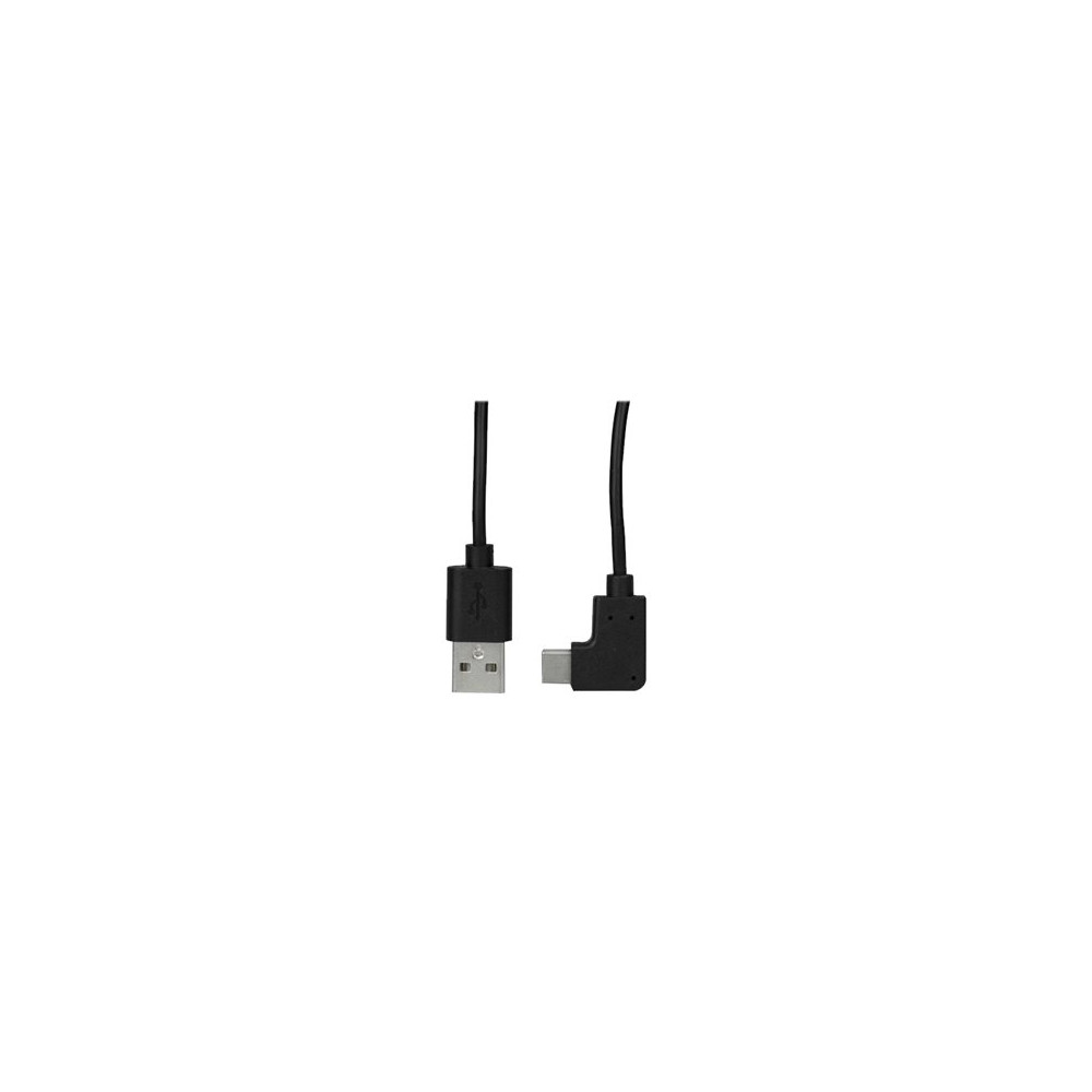 Produktbild för StarTech.com USB to USB C Cable - 1m / 3 ft - Right Angle USB Cable - USB A to USB C Cable - USB 2.0 Cable - USB Type C Cable (USB2AC1MR) - USB-kabel - USB till USB-C - 1 m