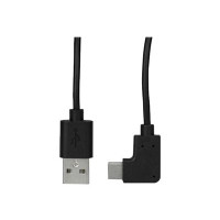 Produktbild för StarTech.com USB to USB C Cable - 1m / 3 ft - Right Angle USB Cable - USB A to USB C Cable - USB 2.0 Cable - USB Type C Cable (USB2AC1MR) - USB-kabel - USB till USB-C - 1 m