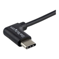 Produktbild för StarTech.com USB to USB C Cable - 1m / 3 ft - Right Angle USB Cable - USB A to USB C Cable - USB 2.0 Cable - USB Type C Cable (USB2AC1MR) - USB-kabel - USB till USB-C - 1 m