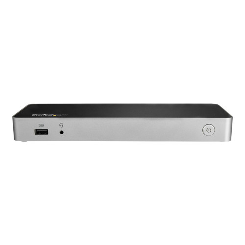 StarTech.com StarTech.com USB C Dock, Dual Monitor HDMI & DisplayPort 4K 30Hz, USB Type-C Laptop Docking Station 60W Power Delivery (PD), SD, 4-port USB-A 3.0 Hub, GbE, Audio, Thunderbolt 3 Compatible - USB 3.1 Gen 1 Dock (DK30CHDPPDUE) - dockningsstation - USB-C - HD
