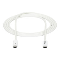 Produktbild för StarTech.com 6.6ft (2m) Thunderbolt 3 Cable, 20Gbps, 100W PD, 4K Video, Thunderbolt-Certified, Compatible w/ TB4/USB 3.2/DisplayPort - Thunderbolt-kabel - USB-C till USB-C - 2 m