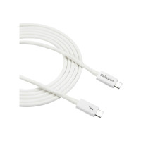 Produktbild för StarTech.com 6.6ft (2m) Thunderbolt 3 Cable, 20Gbps, 100W PD, 4K Video, Thunderbolt-Certified, Compatible w/ TB4/USB 3.2/DisplayPort - Thunderbolt-kabel - USB-C till USB-C - 2 m