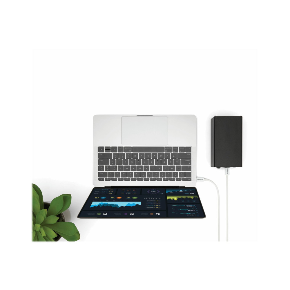 Produktbild för StarTech.com 6.6ft (2m) Thunderbolt 3 Cable, 20Gbps, 100W PD, 4K Video, Thunderbolt-Certified, Compatible w/ TB4/USB 3.2/DisplayPort - Thunderbolt-kabel - USB-C till USB-C - 2 m