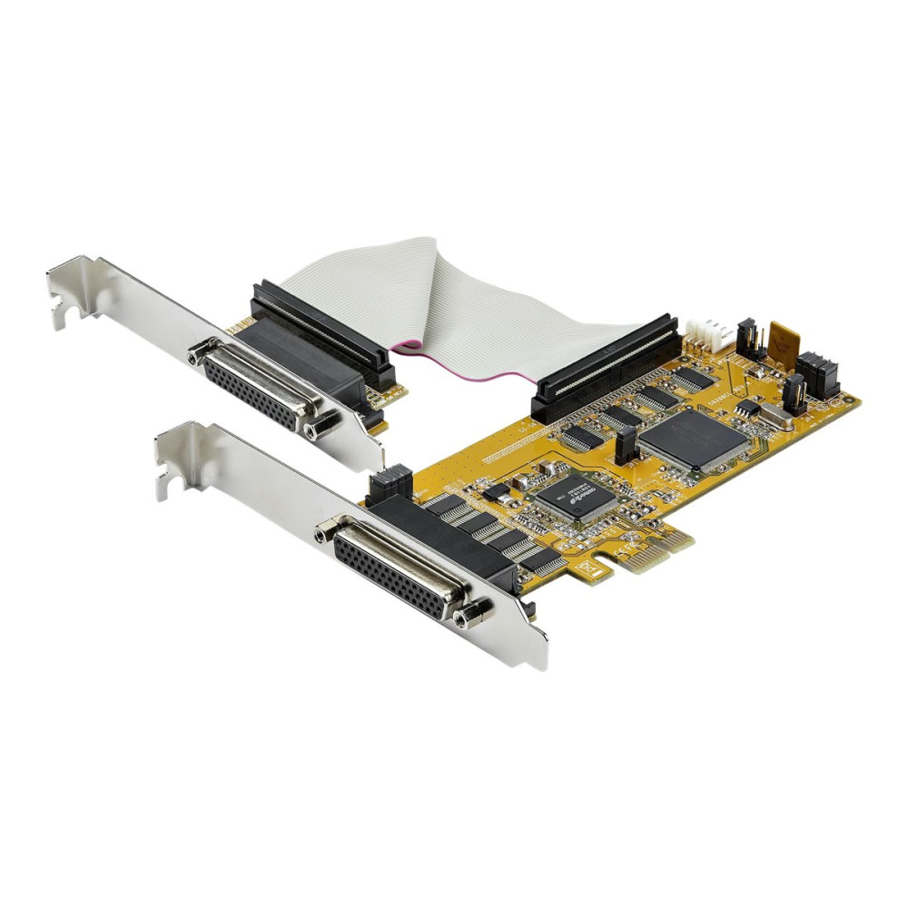 Produktbild för Startech 8-port PCI Express seriellt kort med 16C1050 UART - seriell adapter - PCIe - RS-232 x 8 - TAA-kompatibel