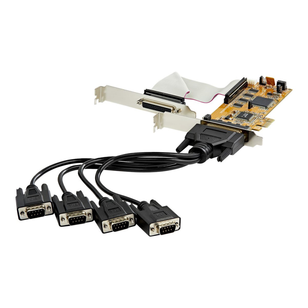 Produktbild för Startech 8-port PCI Express seriellt kort med 16C1050 UART - seriell adapter - PCIe - RS-232 x 8 - TAA-kompatibel