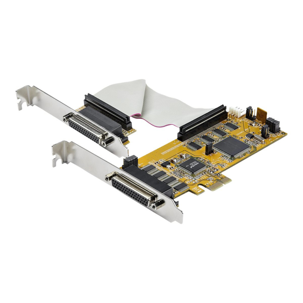 Produktbild för Startech 8-port PCI Express seriellt kort med 16C1050 UART - seriell adapter - PCIe - RS-232 x 8 - TAA-kompatibel